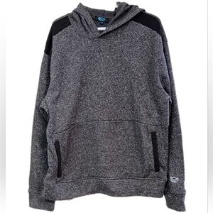 Acx Charcoal and Black Hoodie Pullover